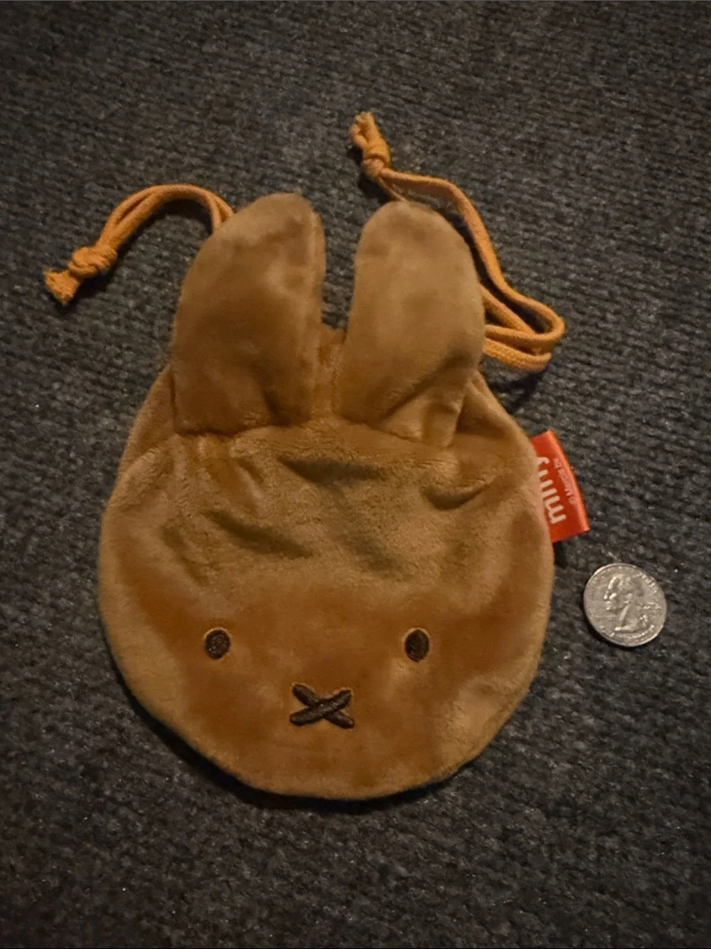 miffy Plush Bunny Drawstring Pouch